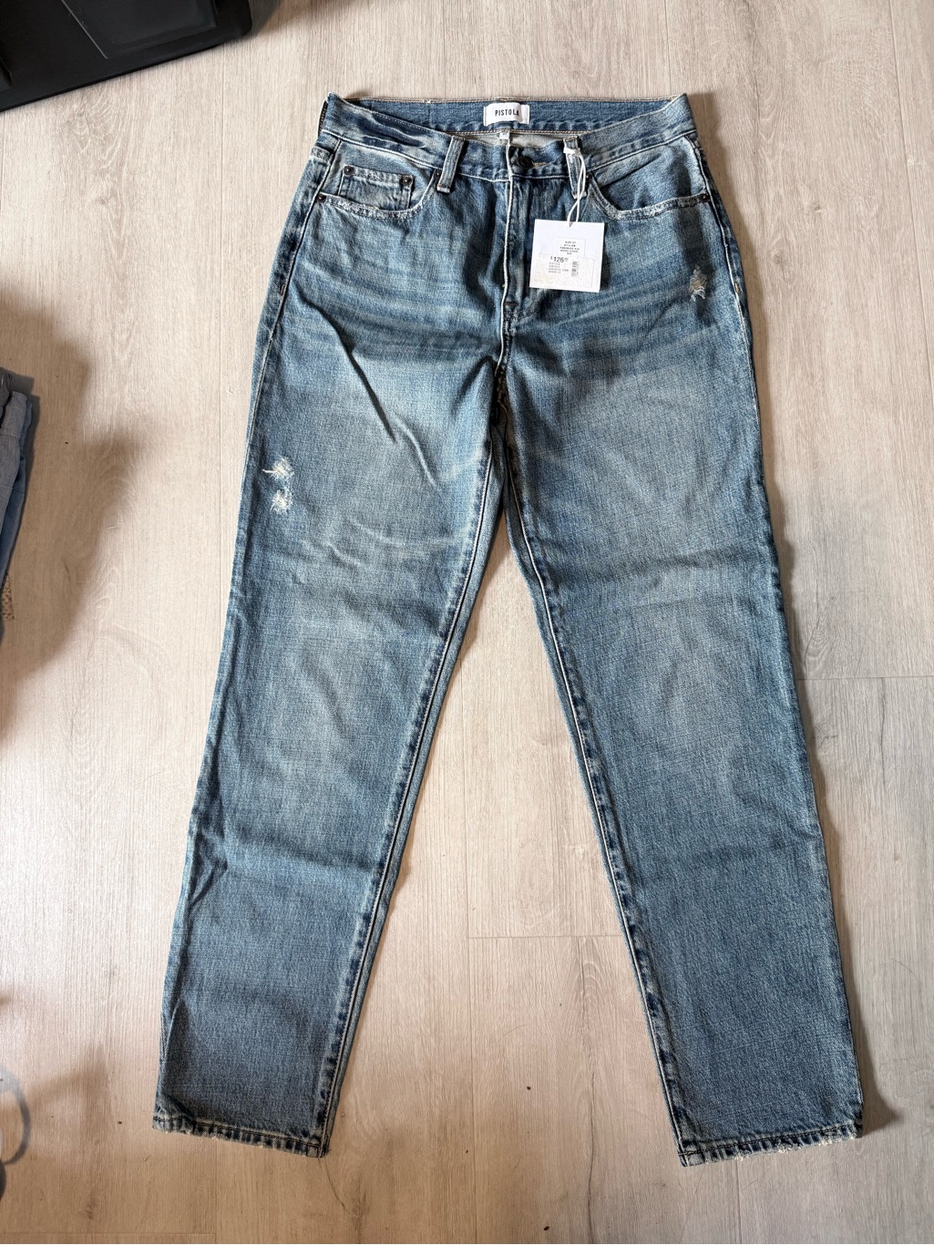 Pistola Vintage Blue High-Rise Straight Leg Jeans Nwt Women's Size 27